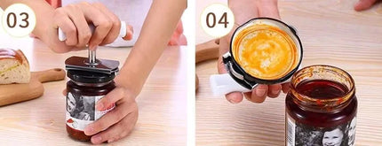 Adjustable Multi-function Bottle Cap Opener Stainless Steel Lids Off Jar Opener Labor-saving Screw Can Opener for Kitchen Gadget