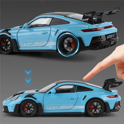 1:24 911 GT3 RS 992 Alloy Track Racing Car Model Diecasts Metal Performance Sports Car Vehicles Model High Simulation Collection