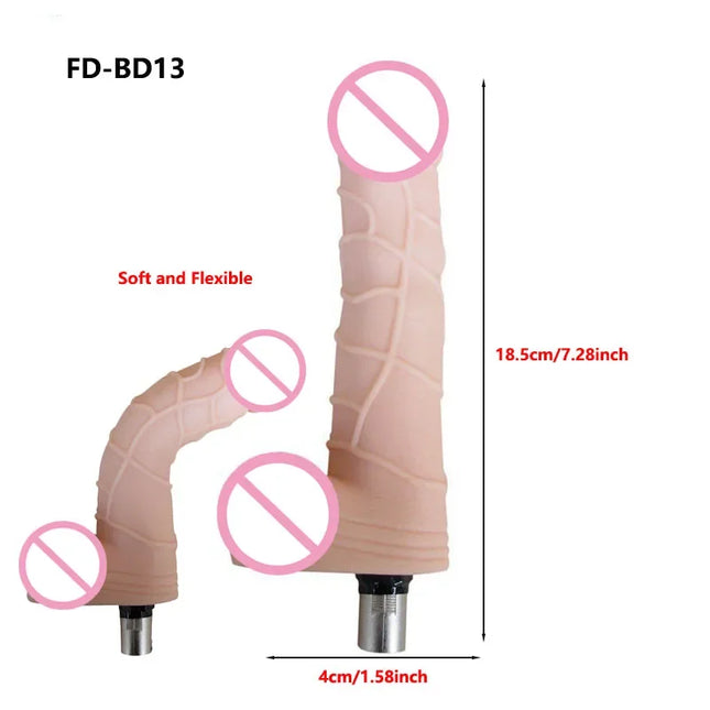 Soft Silicone Dildos for Female Masturbation Automatic Sex Machine 3XLR Accessories Adult Pleasure Toys Sex Tool for Women