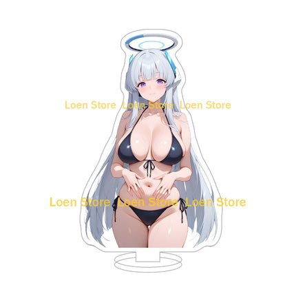 Hot game Anime sexy lingerie bikini girl student big ass big breasts bunny girl Anime Figure Acrylic stand desk ornament gift