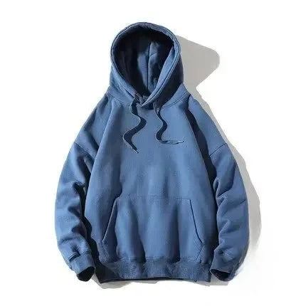 Thickened Fleece Hoodie Women's Long Sleeve Loose Fit Blank Version Autumn Winter New Style Korean Style Solid Color Sweatshirt