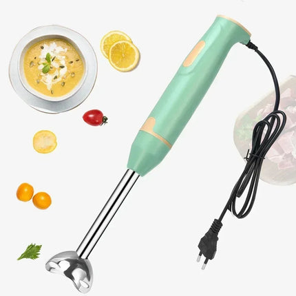 Handheld Electric Food Mixer 3-in-1 Stainless Steel Whisk Blender Chopper For Eggs Vegetables Kitchen Utensil