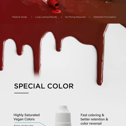 Lip Pigment Permanent Makeup Tattoo Ink Microblading Tattoo Makeup Eyebrow Eyeliner Professional Micropigment Ink Micro Supplies