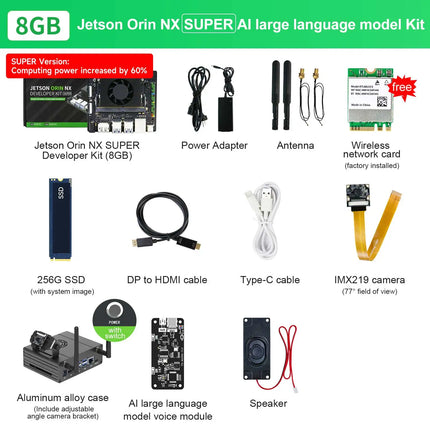 Jetson Orin NX Developer Kit Super Version with 117/157TOPS Computing Power For Embedded Edge Systems 8GB/16GB RAM Deep Learning