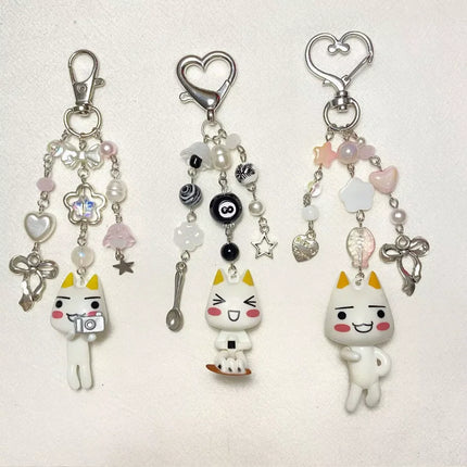Toro Inoue charms cute Keychains|Cute Cat Bag Charm|Handmade Animal Keychain | Gift For Her