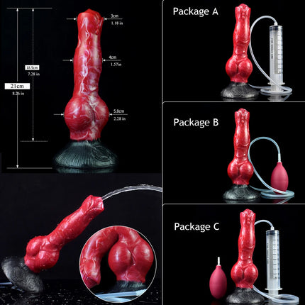 NNSX Silicone Squirting G-Spot Dildo Anal Plug with Suction Cup Prostate Massager For Men Woman Gay Adult Toy Anus Expansion