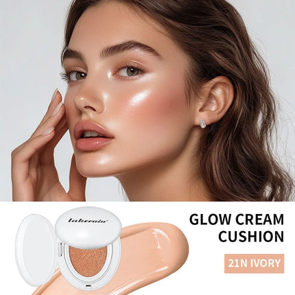 NEW Glow CC Cream Foundation Cushion Waterproof Long-lasting Brighten Foundation Cream Women Base Makeup Face Korean Cosmetics
