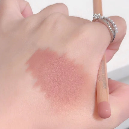 Waterproof Matte Lipliner Pencil Red Brown Contour Tint Filling Lipstick Long Lasting Non-stick Cup Moisturising Lips Makeup