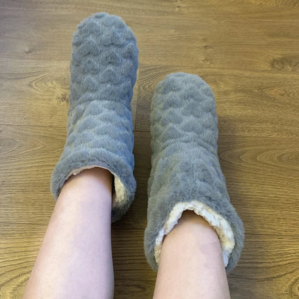 2026 Winter Adult Thick Warm Floor Shoes High Tube Non-Slip Indoor Cotton Shoes Plush Home Slippers Men And Women