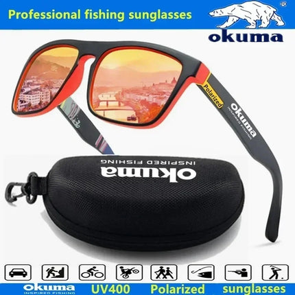 OKUMA Polarized Sunglasses UV400 for Men and Women Outdoor Hunting, Fishing, Cycling, with Optional Glasses