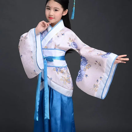 Autumn Two-piece Set Kids Hanfu Cosplay Tang Girl Suit Dance Costume Baby Outfits Ancient Girls Clothing Hanfu Children Suits