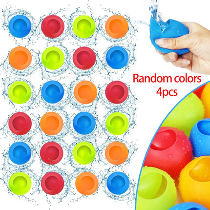 Refillable Water Balls for Pool, Outdoor Water Bombs Toys, Water Games Quick Fill Water Balloon for Backyard for Swimming Pool