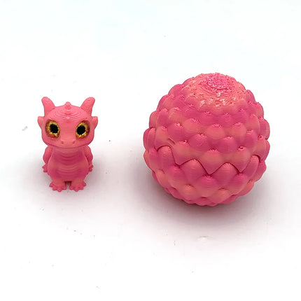 3D Printed Multi-Color Dinosaur Egg Set with Flip Lid - Unique Creative Desktop Decoration Gift Idea