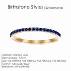 September-Sapphire / Glod Color / 8