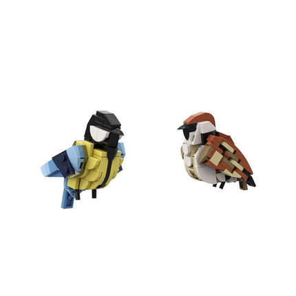 Bird Building Blocks Set 161 Pieces - Sparrow & Tit LEGO Compatible Decoration