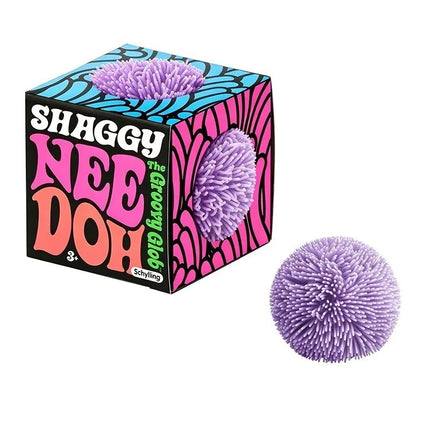 Needoh Mini 3 Pack Fuzz Ball Stress Teenie Squishy Sensory Toy The Groovy Glob Relief Fidget Non-Toxic Soft Balls for ADHD Gift
