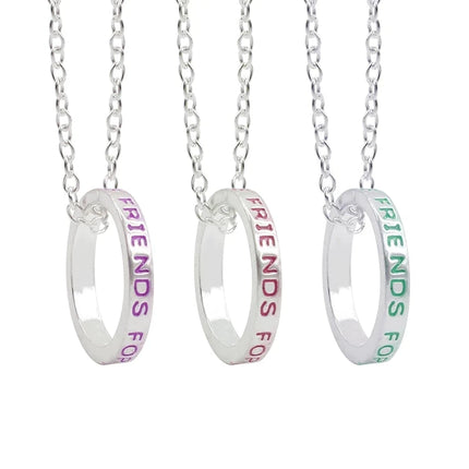 Hot Couple Pink Blue Heart Broken Best Friends Necklace Pendant Chain BFF Friendship Cute Jewelry Gifts For Kids 2PCS/Set