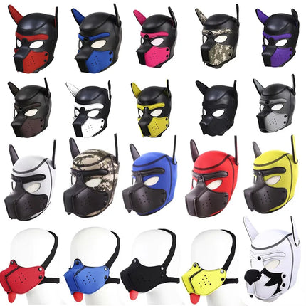 Bdsm Bondage Dog Hood Mask With Detachable Nose Sex Toys For Couples Women Men Dog Slave Roleplay Game Sexy Fetish Restraints