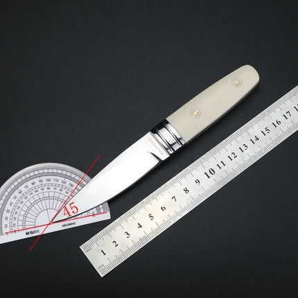 Outdoor knife M390 powder steel high hardness sharp small straight knife for easy survival and carrying
