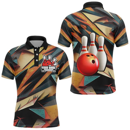 Bowling Game Jersey New Design Men Women Lapel Short Sleeve Polo Shirt Cool Graffiti Graphic Funny Personality Custom Top 2025