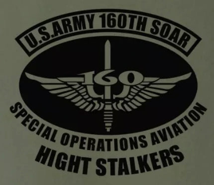 US Army Night Stalkers 160th SOAR Little Bird Helicopter T-Shirt 100% Cotton O-Neck Short Sleeve Summer Casual Mens T-shirt