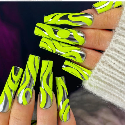 AWStorG 5ML Super Silver Metallic Gel Nail Polish Metal Effect Painting Gel Chromes Varnish Semi Permanent for Nail DIY