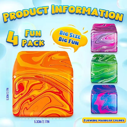 Needoh Snowflake Ice Cube Malt Sugar Squishy Mystery Blind Box Stress Relief Slow Rising Squeeze Toys Anti-Anxiety Fidget Toys