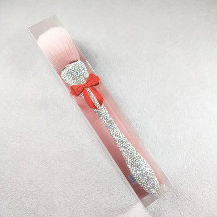 1pc Professionals Nails Small waist Nail brush Blusher Brush Full Diamond Dust Cleaning Make Up  Soft Hair  Brush Manicure Acces