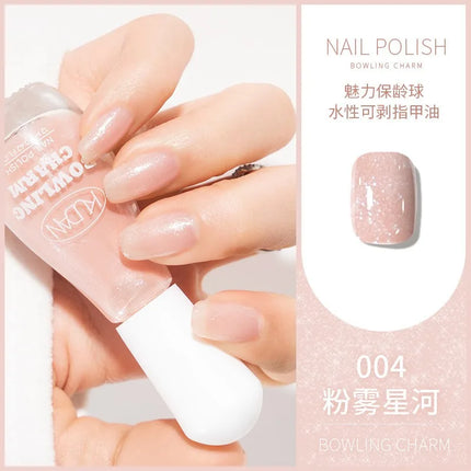 40 Colors New Nail Polish for Summer Water-based Quick Drying Tearable Nail Art Semipermanent Monochrome No Baking Lamp Varnish