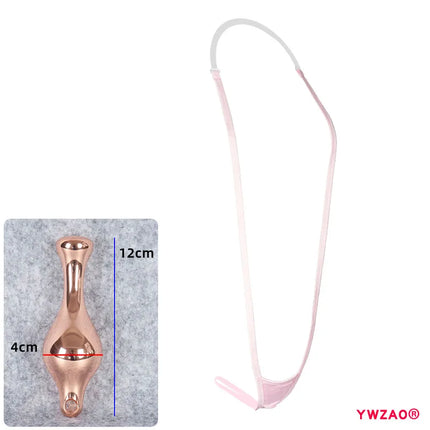 YWZAO Hanging Neck Underwear Adult Plug Anal Fisting Toys Butt Dildo Thongs Lingerie Anus Ass Panties Men's Briefs Sexy Gay