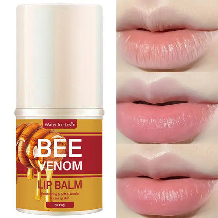 Bee Venom Lip Balm, Hydrating, Translucent and Glossy, Soft and Light, Instantly Hydrating, Smooth and Easy to Absorb, Cares for Lips, Softer and Smooth Skin on Lips, Balanced