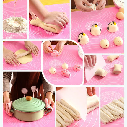 Silicone Baking Mat Kneading Dough Mats Pizza Cake Sheet Cooking Grill Gadgets Bakeware Table Pad Kitchen Pastry Accessories