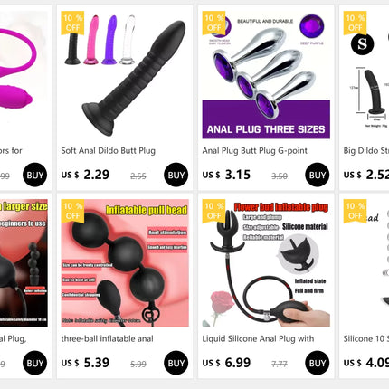 Soft Silicone Training Set with Strong Suction Base, Multi-Size XS–XL, Silicone material Flexible Material for Adults