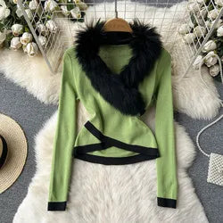 Women's Slim Fit Printed Tank Top Knot Back Design Versatile Strapless Top Commute Style Summer Collection