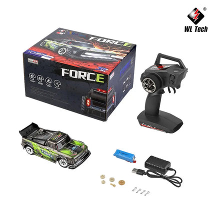 WLtoys 284131 1:28 4WD 2.4G Mini RC Racing Car High Speed Off-Road Remote Control LED Light Drift Alloy Truck Boys Toy Kids Gift