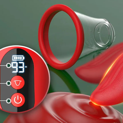 Portable Nipple Licking Sucking Vibrator Female Breast Massager Clitoral Bite Vibrating Sex Toy for Female Masturbation