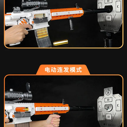 Children's Electric Continuous Firing Hand Automatic Throwing Shell M416 Soft Bullet Gun Can Fire Soft Bullet Gun Model Toy Gun