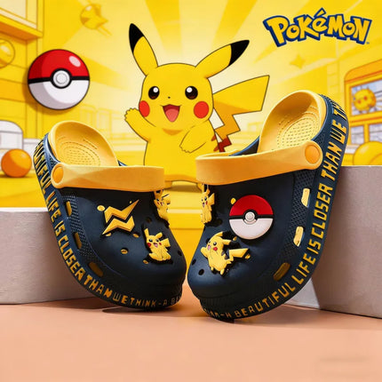 2026 Pikachu Clogs Breathable Non Slip Soft Sole Lightweight Summer Outdoor Casual Beach Walking Slippers Sandals Holiday Gifts