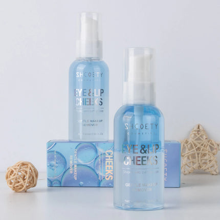 60ml Makeup Remover 3in1 Eye Lip Face Cosmetic Cleanser Mild Non-irritating Deep Cleansing Water for Party Festival Makeup