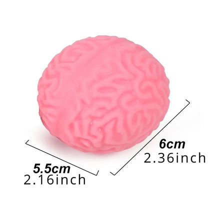 Cute Brain Squishy Stress Ball Funny Squeeze Ornament Party Favor Easter Halloween Birthday Festival Gift