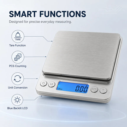 Kitchen Food Scale 3kg LCD / Balance Cuisine Alimentaire 3kg