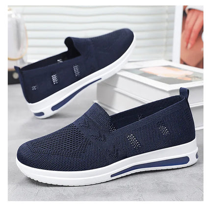 Spring New Women's Sports Shoes, Fashionable, Breathable, Lightweight, Non-slip, Wear-resistant, Casual Sports Shoes, Flat Shoes
