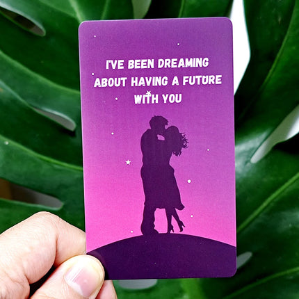 10.3*6cm Lovers Messages Oracle Twin Flame Keywords on Cards 64 Pcs Cards