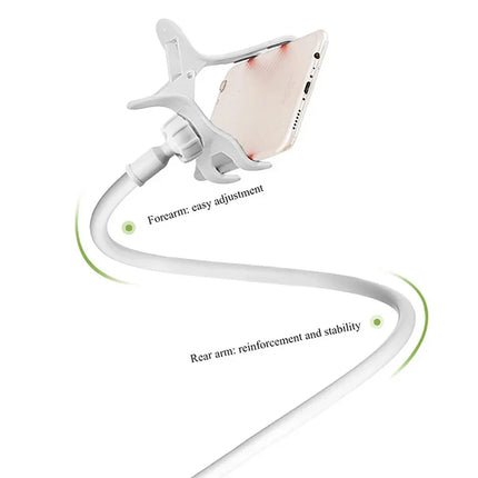 Lazy Gooseneck Long Arm Clip Bracket 360° Flexible Bedside Desktop Overhead Phone Holder For iPhone Samsung Live Stream
