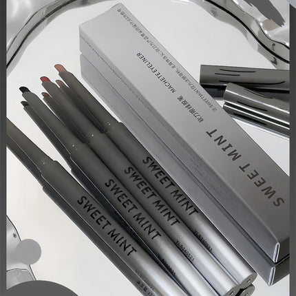 Silky Long-lasting Eye Liner Pencil  Eyeliner Pen Natural Matte Wine Red Eyeliner Easy To Color Waterproof Eye Make Up Cosmetics