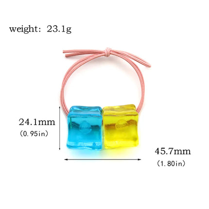 Anime Bocchi The Rock! Gotou Hitori Gotoh Square Hairpin Blue and Yellow Hair Cosplay Accessory Props Girls Women Cos Gift Party