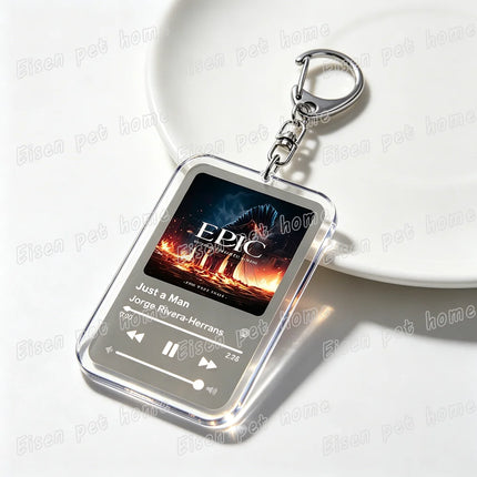 Music Epic The Musical Keychain for Women Accessories Bag Odysseus Poseidon Greek Mythology Album Keyings Jewelry Gifts