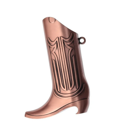 Metal Cowboy Boot Lighter Case for Standard BIC J6 Cute Cat Eyes Rhinotone Embroided Case Sleeve Durable Zinc Alloy Shell