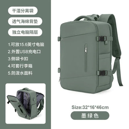 New Large Capacity Bags Business Multifunctional Charging Backpacks Expandable Airplane Travel Backpack Laptop Bag Luggage Ma