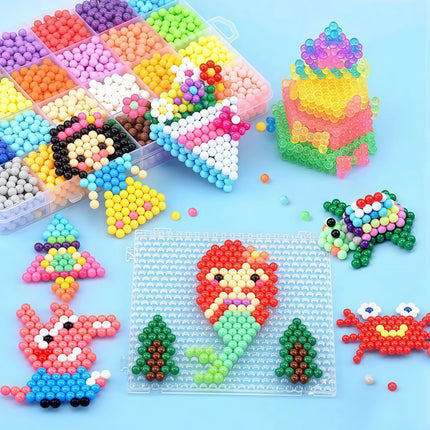 Mini Colorful Water Beads Spray Magic Bead Toy Puzzle Creative Bean Toy Pegboard Toy DIY Handmade Material Package Carnival Gift